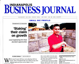 Dave Stoeppelwerth on Indiana Business Journal Cover